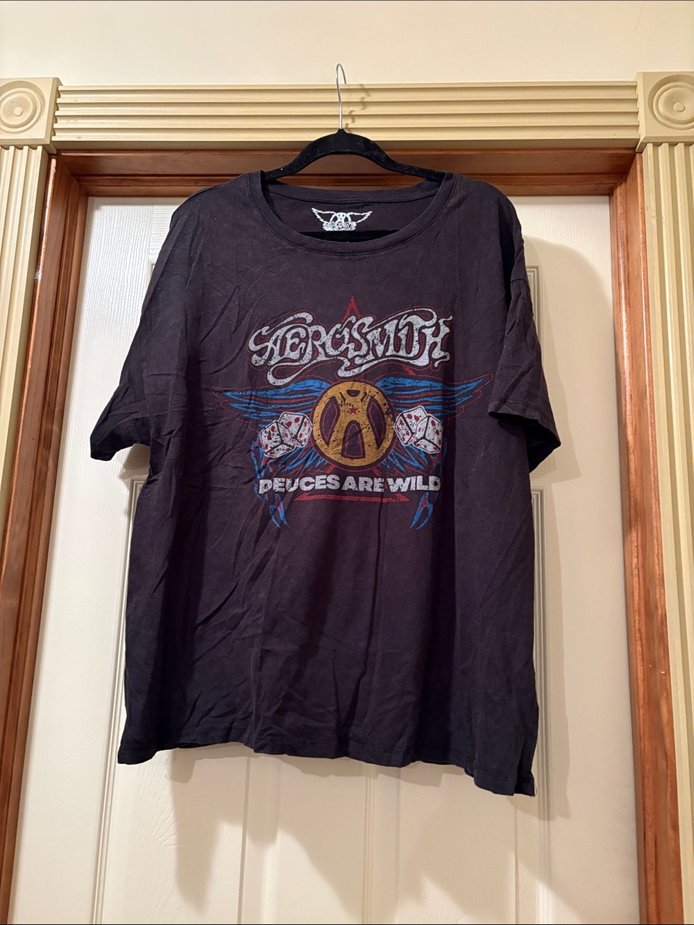 Aerosmith 'Deuces Are Wild' Black Graphic Tee